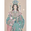 Noble lady sp&eacute;ciale en forme de 5d bricolage partiel pour peinture diamant&eacute;e pour adultes d&eacute;butants d&eacute;coration int&eacute;rieure peintures diamants art de pierres pr&eacute;cieuses 11,81x15,75 pouces