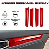 x xotic tech Interior Side Door Panel Strip Cover Trim, Sporty Red, Compatible with Honda Civic 11th Gen 2022 2023 2024 2025