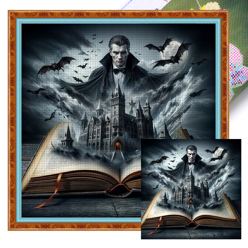 Movie Characters In The Book Full 14CT Pre-stamped Canvas(45*45cm) Cross Stitch