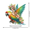 Acryl Papagei und Elf - 5d DIY Handwerk Ornament