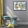 Elk And Snowman - 14CT Stamped Cross Stitch 38*29cm/14.96*11.42in