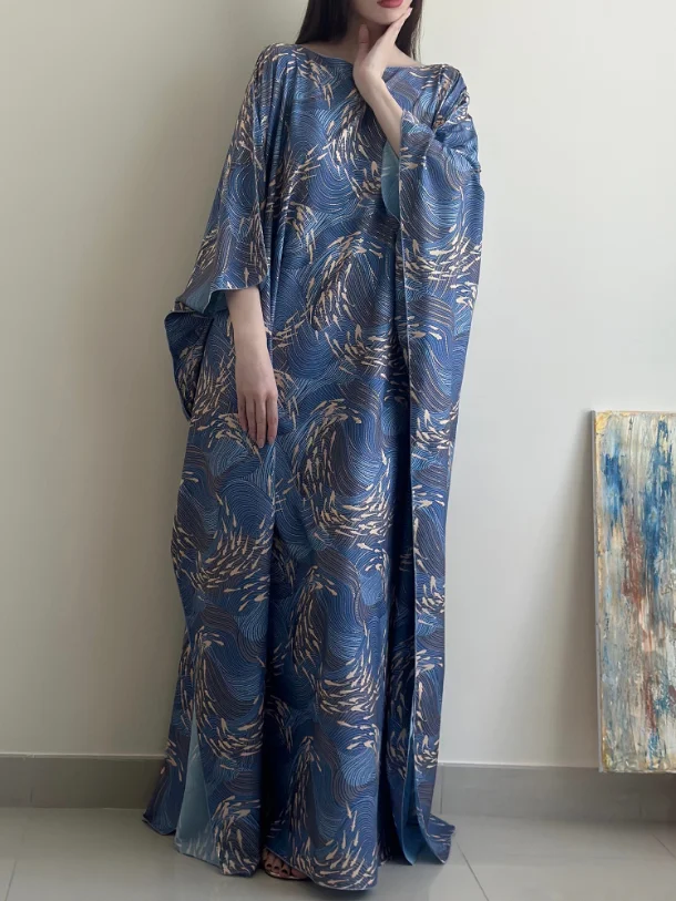 Stylish Floral Dress Robe-inspireuse