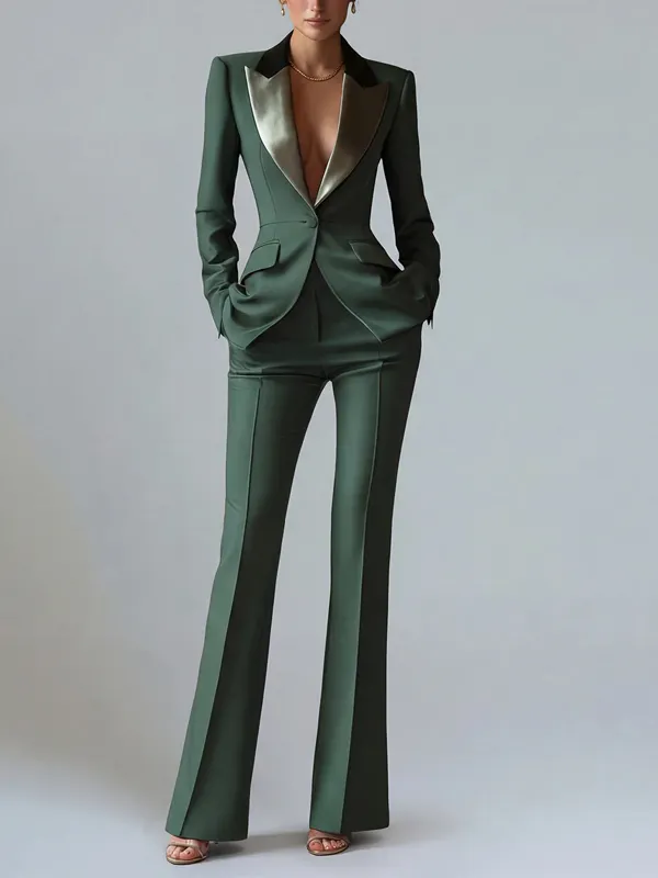 Pants Suits for Women Modern Tailored Two Piece Suits — free download