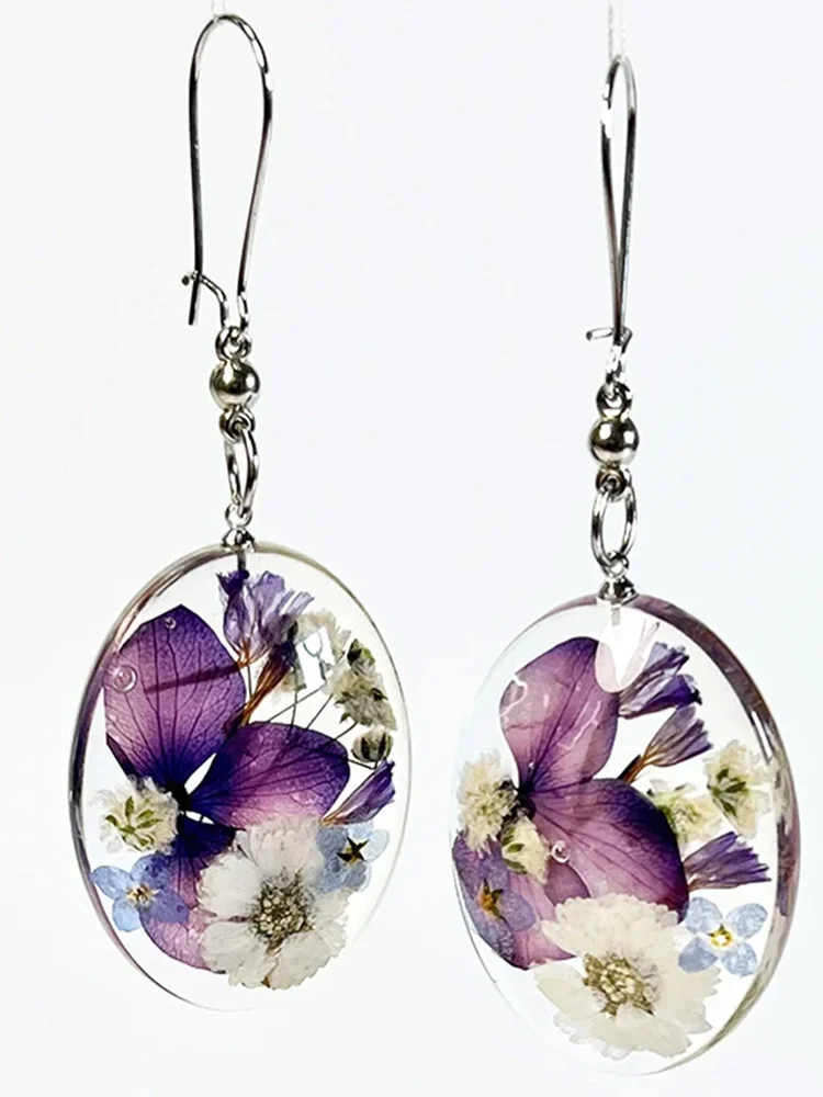 Alzheimer's Awareness Dementia Forget Me Not Earrings