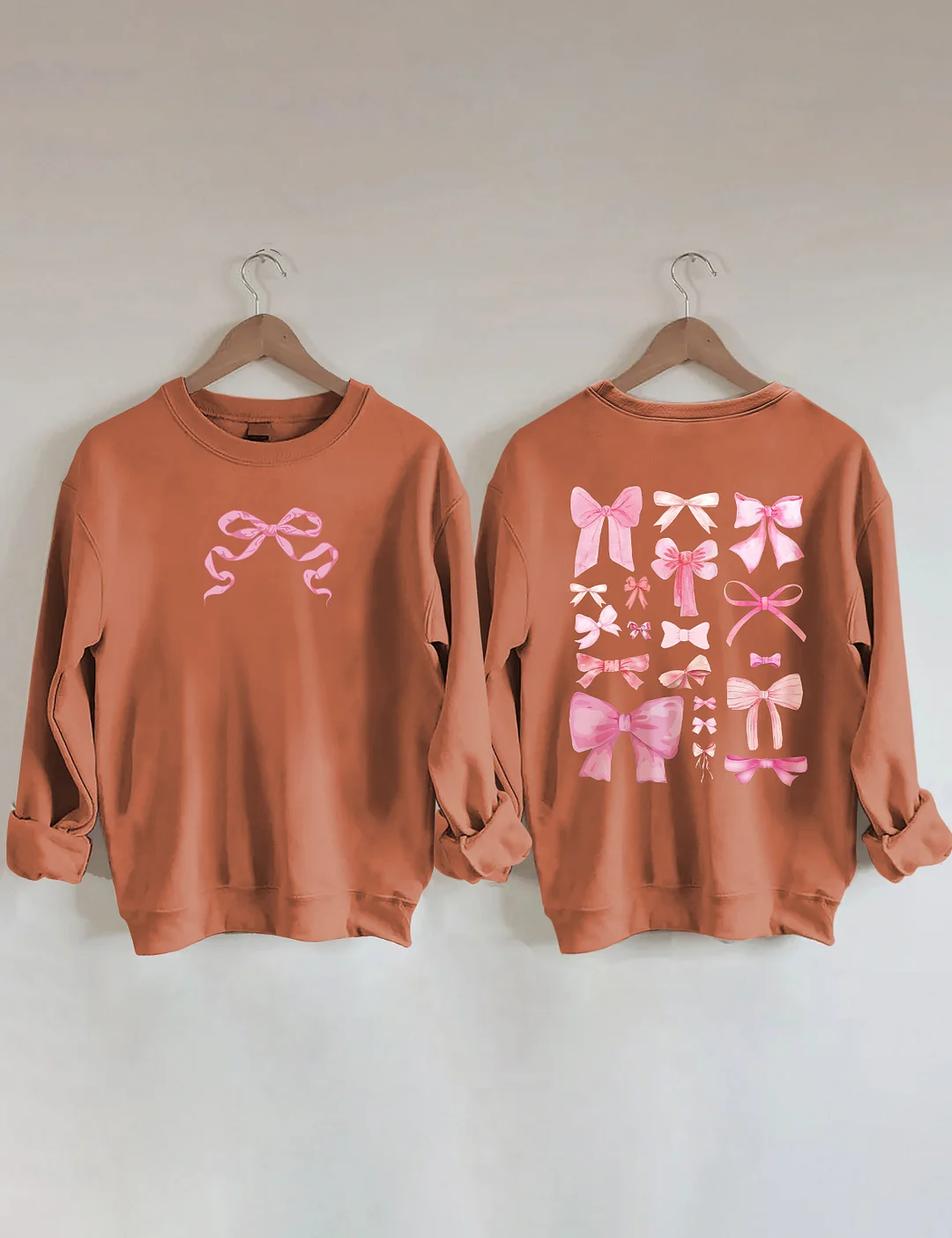 Coquette Pink Bow Y2K Sweatshirt