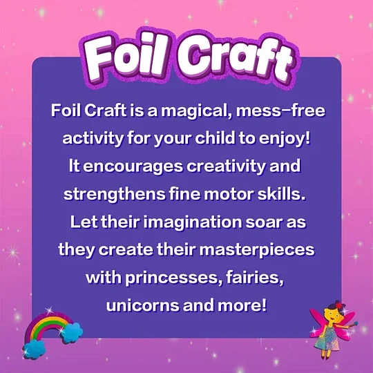 🔥LAST DAY 55% OFF - Foil Art & Craft Activity 🤲💓No Mess Art Kit