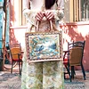 DIY Diamond Painting Bird Linen Waterproof Handbag Shopping Storage Bag Totes Kit