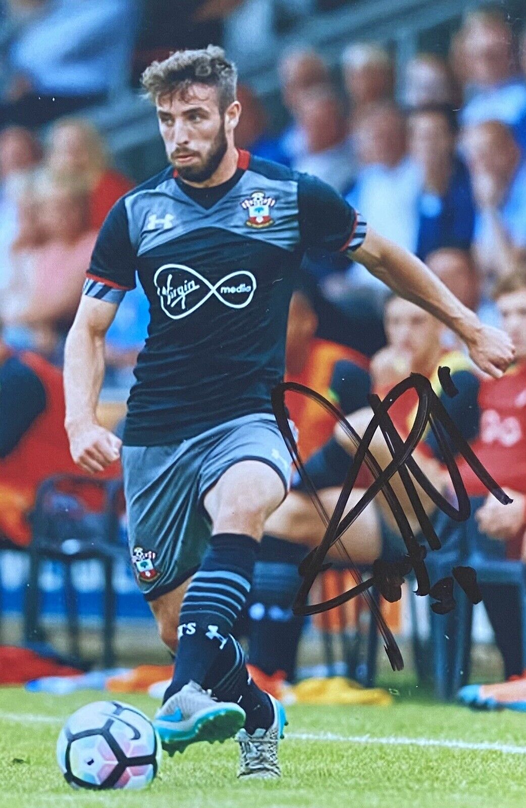Sam McQueen Genuine Hand Signed Southampton 6X4 Photo Poster painting 2