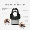 Threadless Vacuum Insulated Water Bottle with Twist-Free Lid 