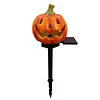 Solar Pumpkin Stake Light Resin Halloween Outdoor Garden Decorative Lamp