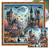 (Multi-Style) Halloween-11CT Stamped Cross Stitch 50*50cm/19.69*19.69in
