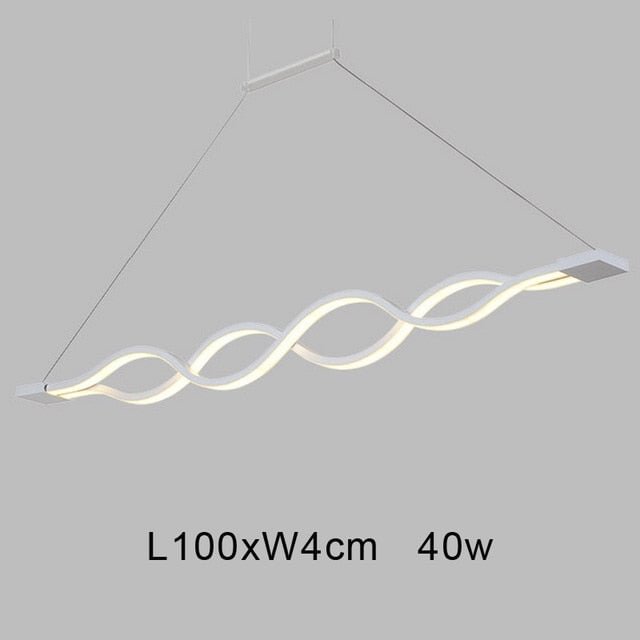 Creative Modern LED Pendant Lights Kitchen Acrylic lron Suspension Hanging Ceiling Lamp For Dinning Room Lamparas Colgantes