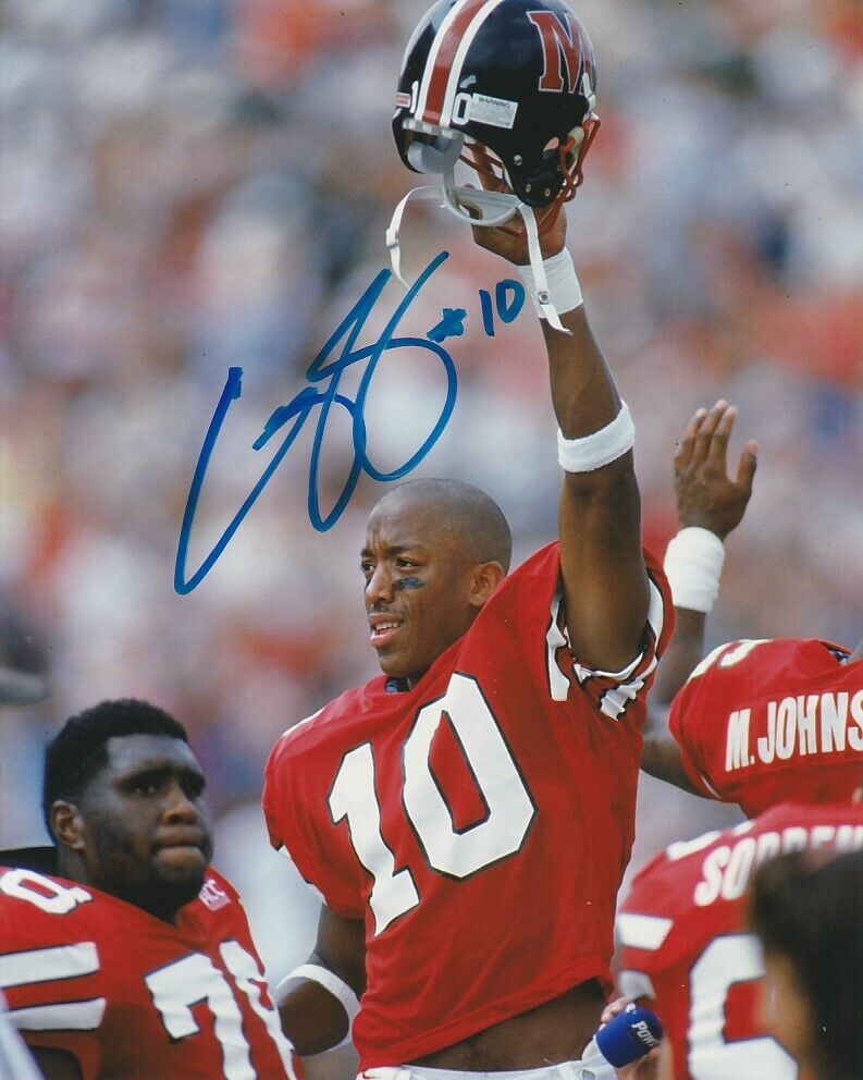 CFL FOOTBALL LEGEND GEROY SIMON SIGNED MARYLAND TERRAPINS NCAA 8x10 Photo Poster painting!