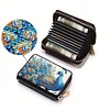 2pcs Peacock Pattern Diamond Painting Fashion Card Holder Compact Coin Purse