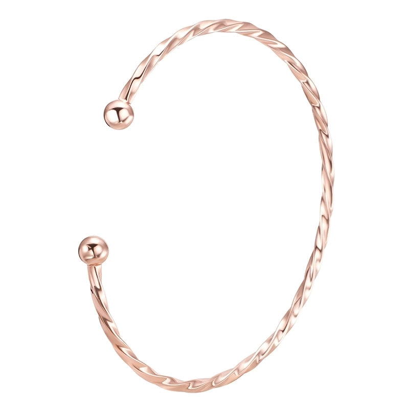 925 Sterling Silver Bangle Elegant Sweet Minimalist