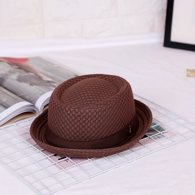 Men’s Elegant Solid Color Side Of Fungus Fedora Hat