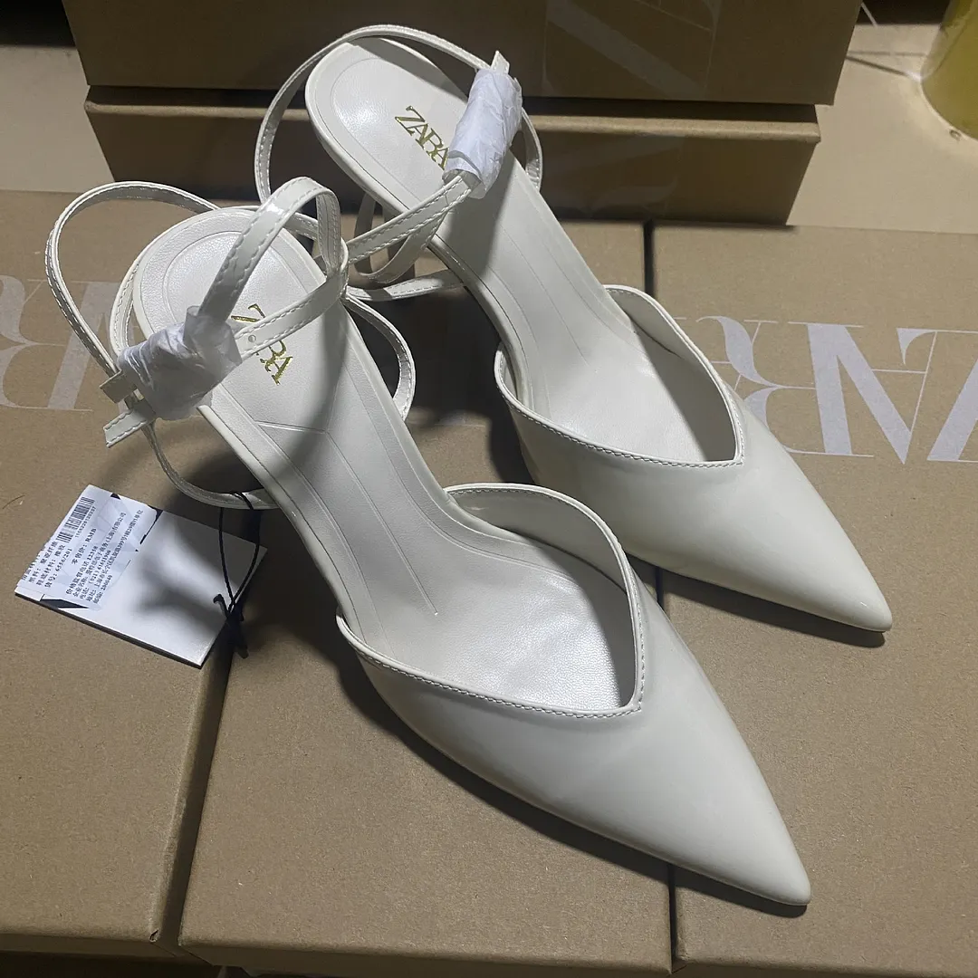 Breakj Breakj Home 2025 New Sandals Women Soft Leather 2025 Summer New Bag Head Heel And Back Empty Single Shoes French