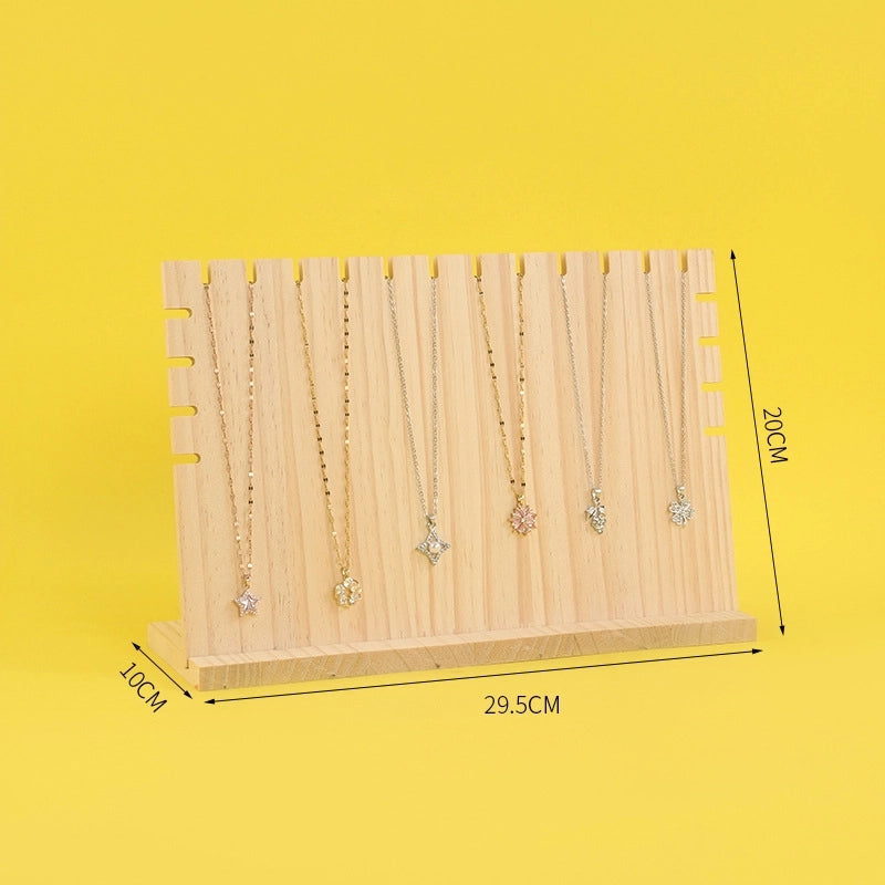Minimalist Solid Color Solid Wood Jewelry Rack