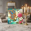 (Pre-Framed)Butterfly Flower-Special Shape Diamond Painting Kit(25x25cm)