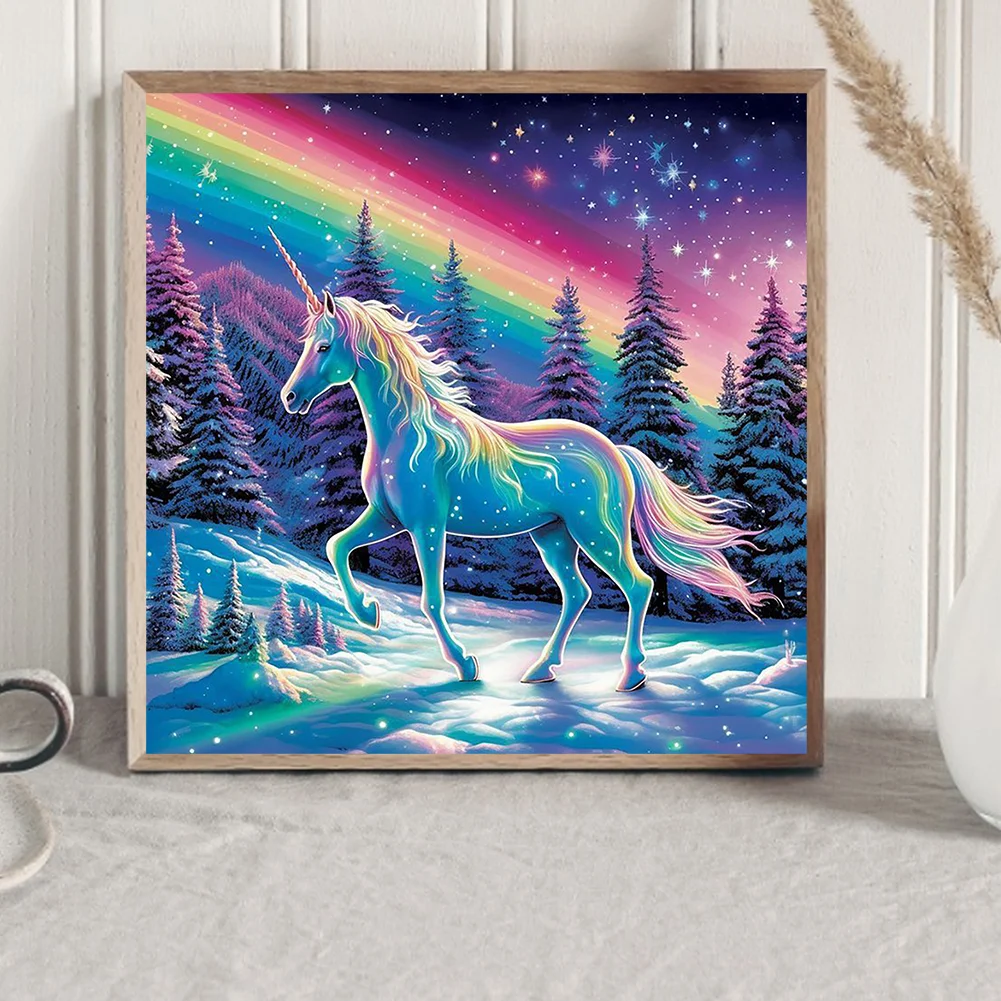 Full Round Diamond Painting 40*40cm - Unicorn