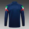 2024 Italy Half-Pull Training Suit Royal Blue Soccer Shirt 1:1 Thai Quality