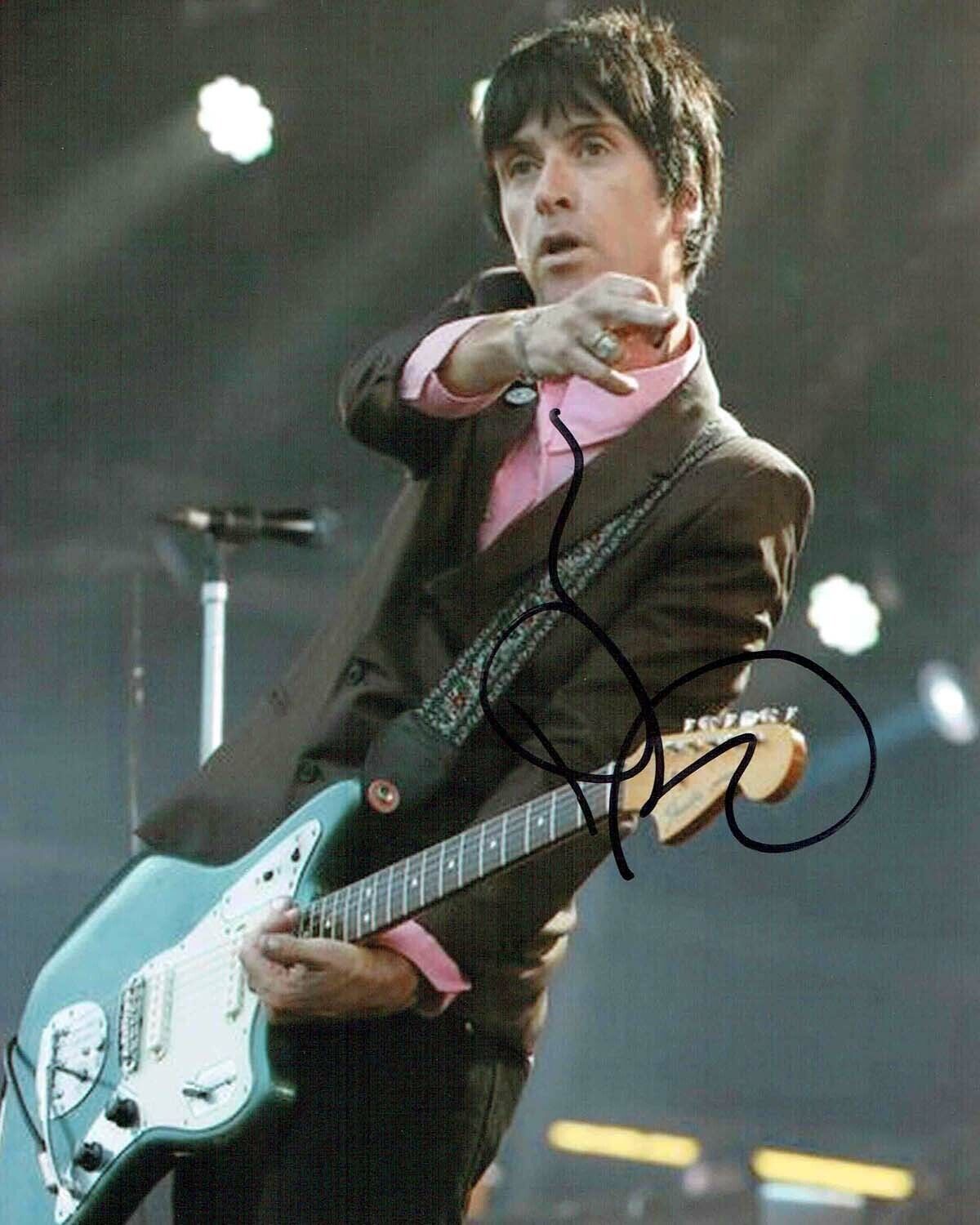 Johnny MARR SIGNED Autograph 10x8 Photo Poster painting 4 AFTAL COA The SMITHS Legend