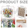 Butterfly Flower 5D DIY Partial Special Shaped Drill Diamond Painting With Frame Kit 17.2x17.2cm