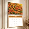 2027 New DIY Diamond Painting Flower Wall Calendar Kit 12-Month Flip Calendar Design Home Decor