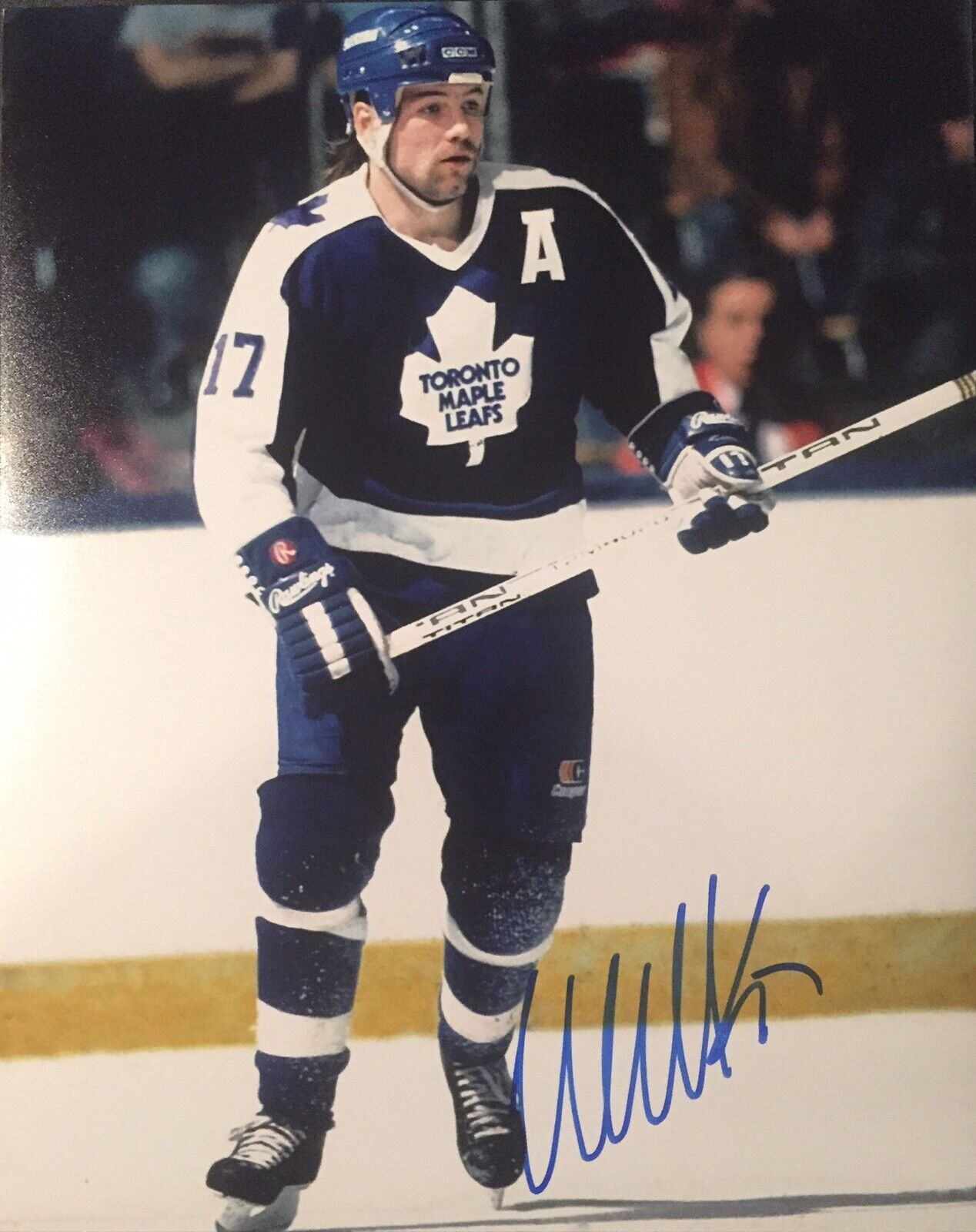 Wendel Clark Signed Toronto Maple Leafs 8x10 Photo Poster painting