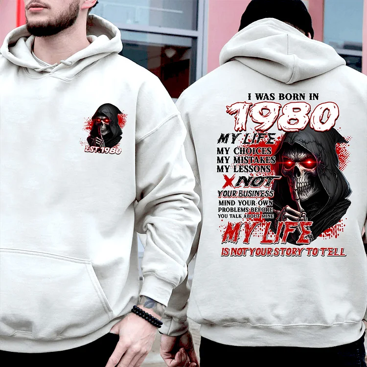 My Life, My Story &mdash; Not Yours to Tell Shirt, Gen X 2 Side T-shirt, Unisex Hoodie, Custom Year Of Birth Sweatshirt