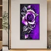 Diamond Painting - DIY Full Round Drill Purple Rose(85*45 CM)