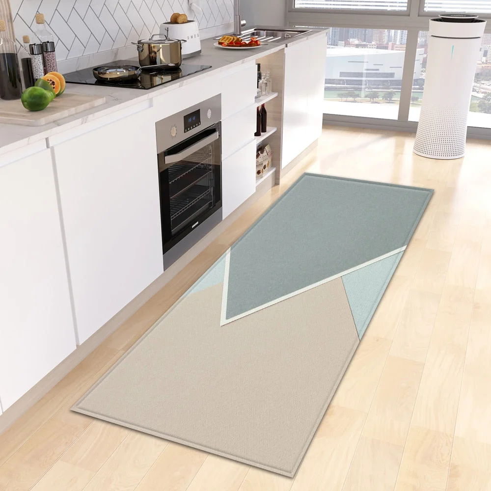 Modern Kitchen Carpet Home Entrance Doormat Bedroom Living Room Children Decor Rug Hallway Bedside Bathroom Anti-Slip Floor Mat