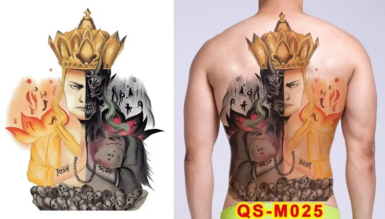 tattoo tribal designs gothic tattoo boys full back large tattoo body stickers temporary tattoos men sexy fake tatoo big water
