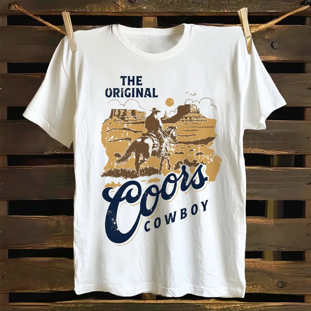 Vintage Cowboy Design Graphic T-shirt