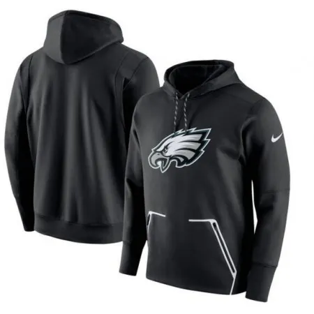 Men's  Philadelphia Eagles Black Champ Drive Vapor Speed Pullover Hoodie