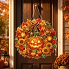 DIY Autumn Pumpkins Special Shape Diamond Painting Pendant