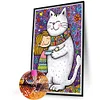 40x60cm Cat 5D DIY Full Drill Round Diamond Painting Kit pour la décoration murale de la maison