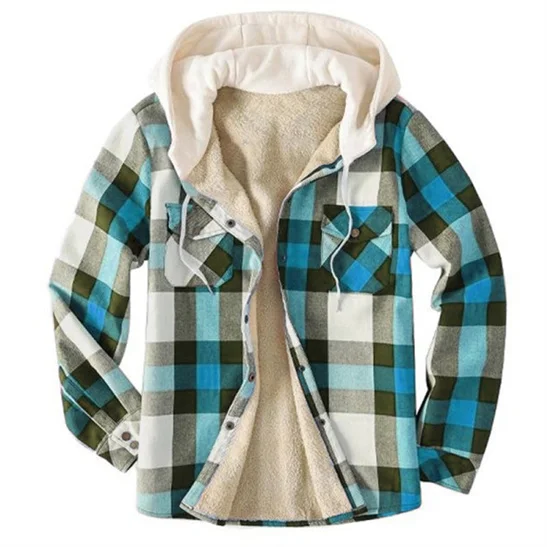 Flannel Hooded Jacket