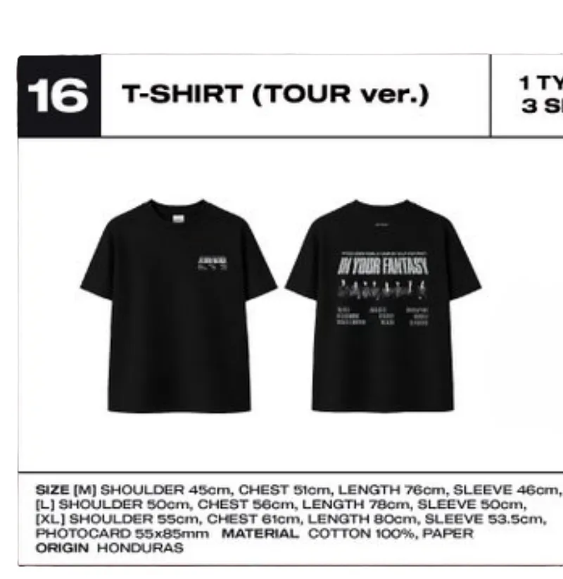 2024 Ateez World Tour T-Shirt Tour Ver.