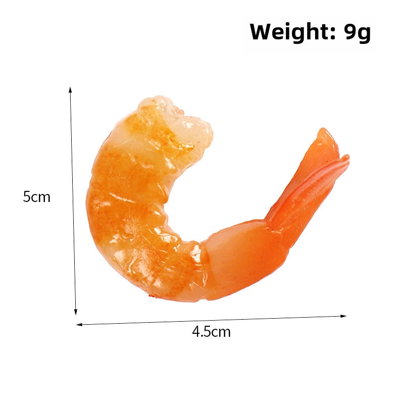 PVC Simulation Shrimp Model Film And Television Shooting Props Restaurant Sample Decoration Fun Simulation Food Shrimp Tail