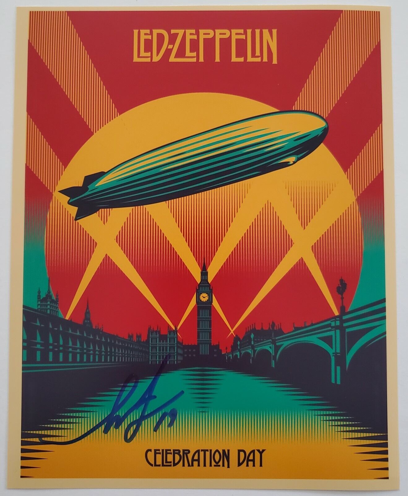 Shepard Fairey Signed 8x10 Photo Poster painting Graffiti Artist Obey Poster Led Zeppelin RAD