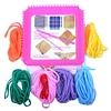 (US Only)DIY Weaving Loom Craft Kit Plastic Loom & Loops Weaving Loom Kit for Beginners