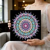 DIY Pearl Painting Mandala for Home Wall Decor with Frame(25x25cm)