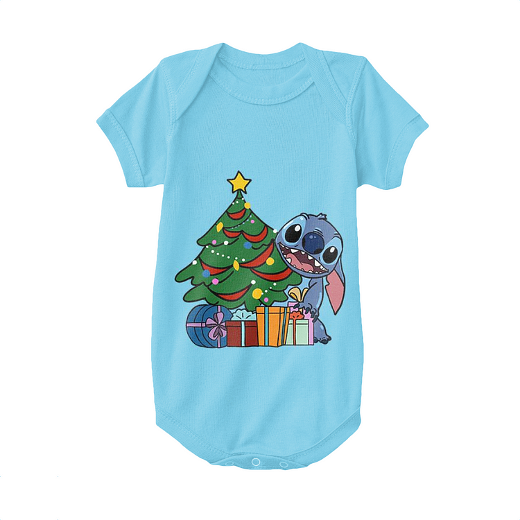 Stitch Who Received Many Gifts At Christmas, Lilo and Stitch Baby Onesie