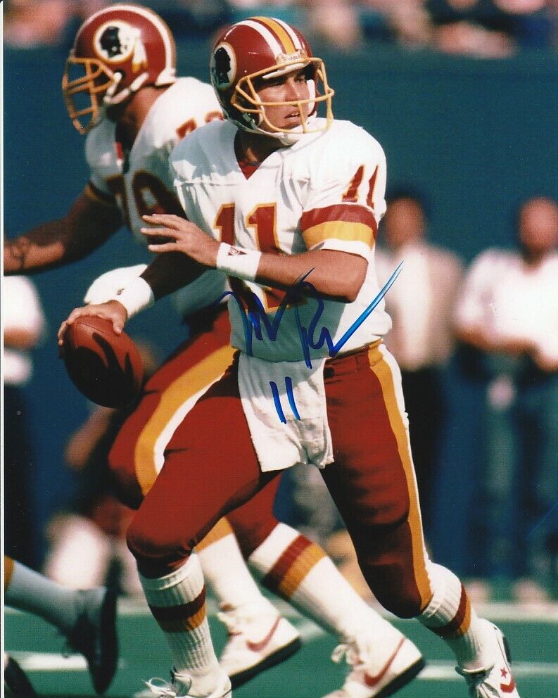 MARK RYPIEN SIGNED WASHINGTON REDSKINS FOOTBALL 8x10 Photo Poster painting #1 NFL EXACT PROOF!