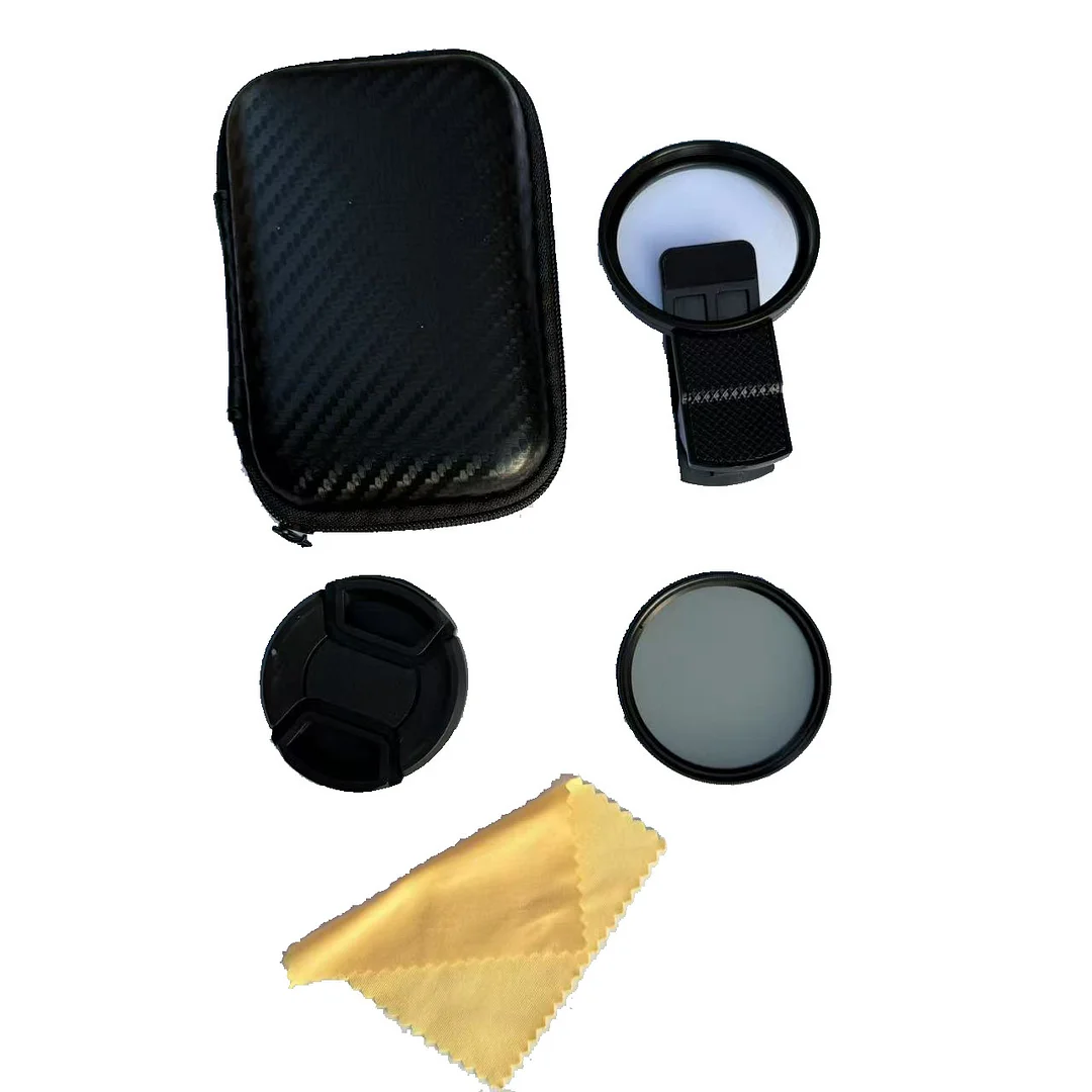 52mm Clip-0n CPL Phone CameraLens Filter Kit, Circular PolarizerPolarizing Filter Compatible with Mostcell phones