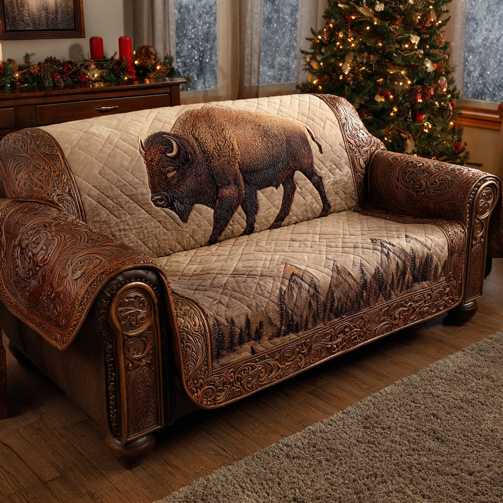 Mountain Wanderer Quilted Sofa Cover NCU0DV8536 everthome