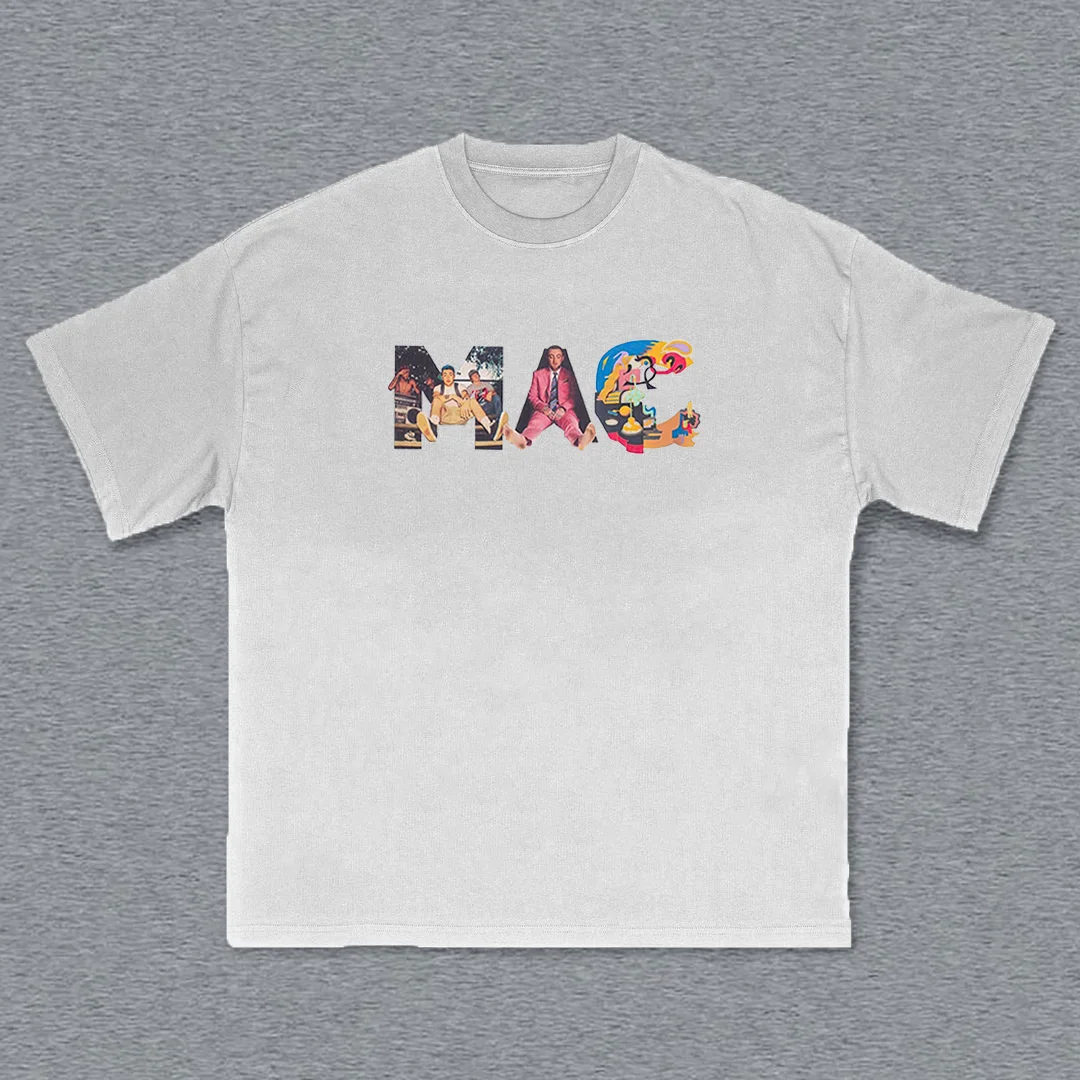 Casual Mac Miller Print Short Sleeve T-Shirt