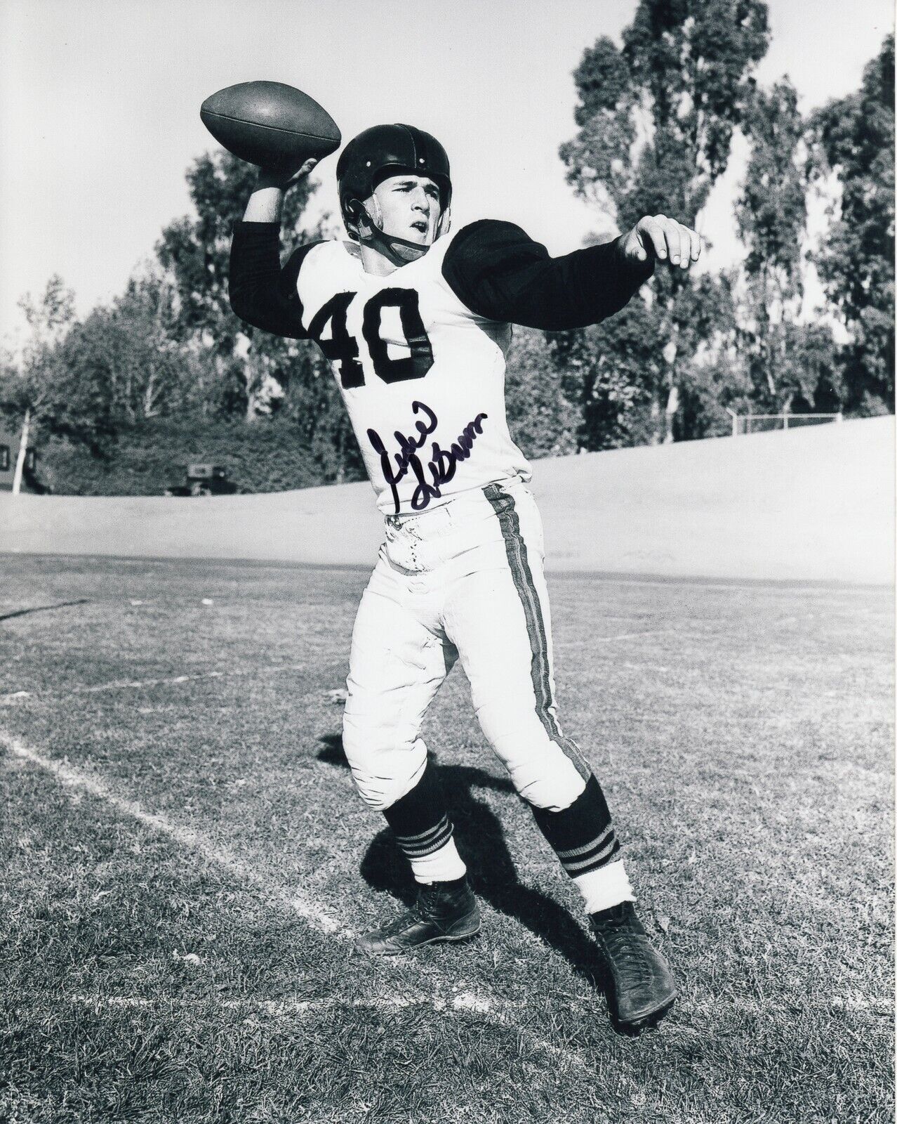 Eddie Lebaron #0 8x10 Signed Photo Poster painting W/ COA U Of Pacific