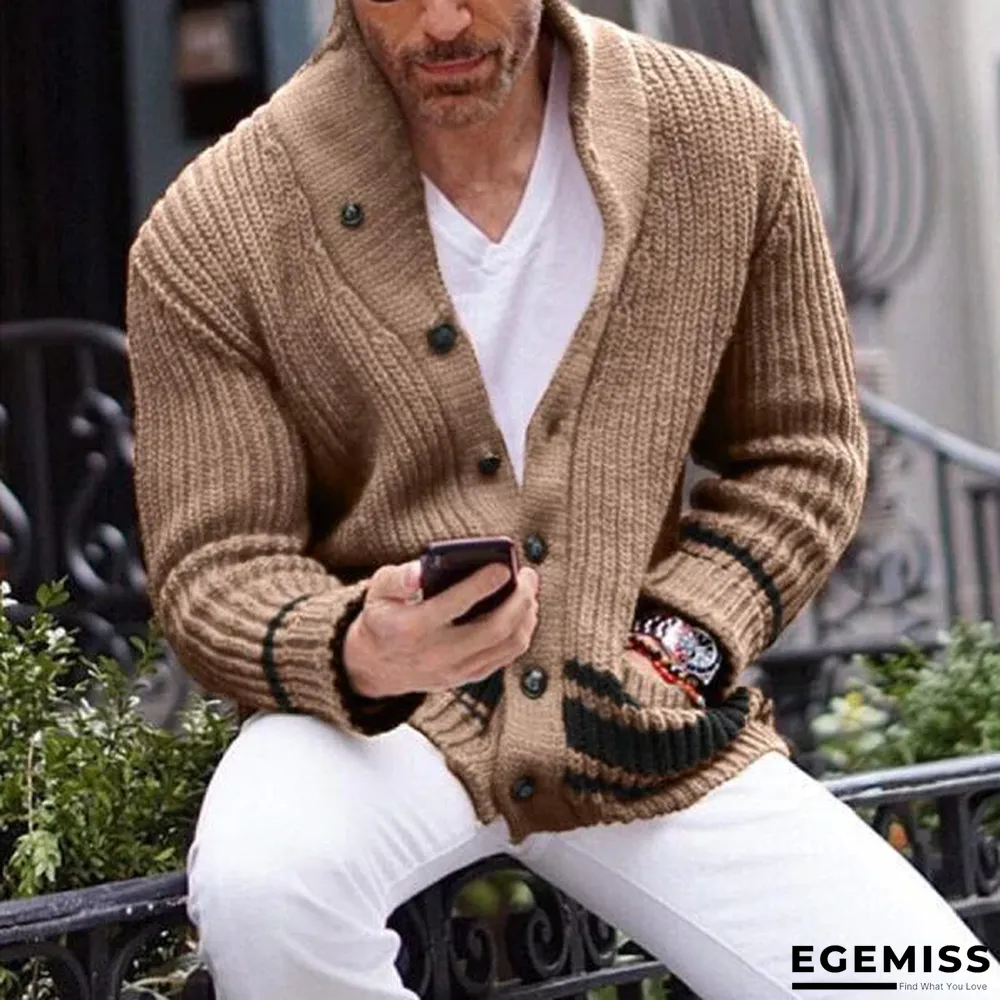 Casual Solid Color Half-turtleneck Button Sweater Men | EGEMISS